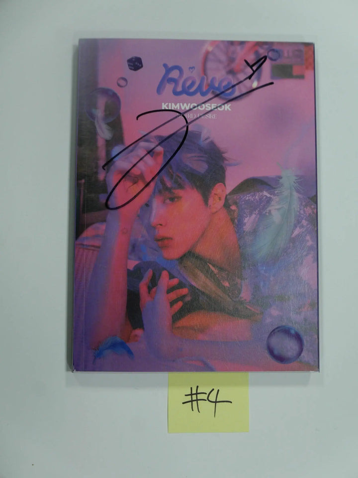 Kim WOO SEOK "REVE" - Hand Autographed(Signed) Promo Album - HALLYUSUPERSTORE