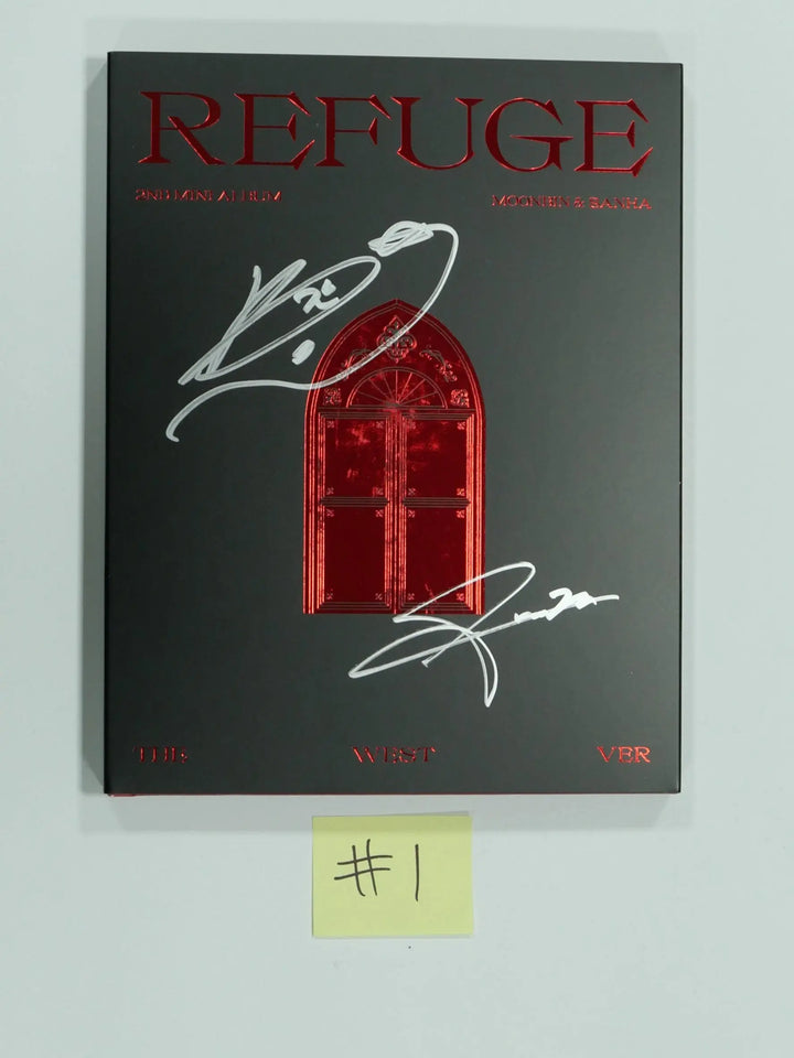 MOON BIN & Yoon SANHA "REFUGE" - Hand Autographed(Signed) Promo Album - HALLYUSUPERSTORE