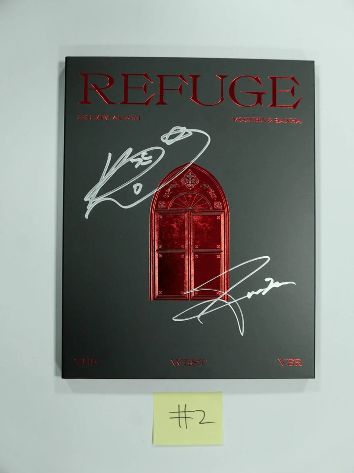 MOON BIN & Yoon SANHA "REFUGE" - Hand Autographed(Signed) Promo Album - HALLYUSUPERSTORE