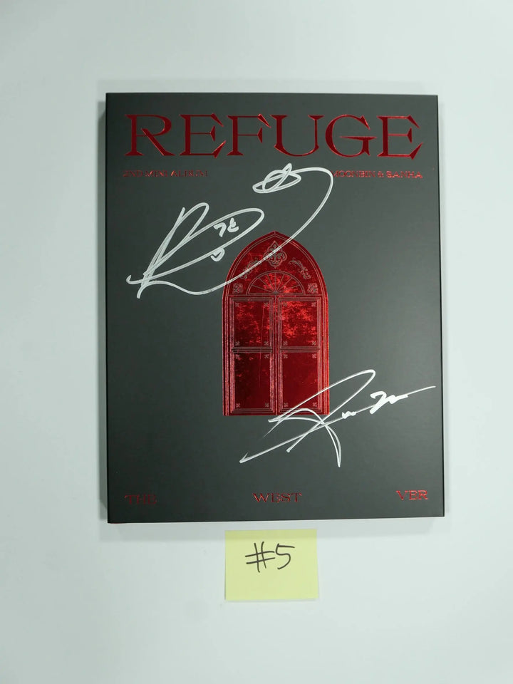 MOON BIN & Yoon SANHA "REFUGE" - Hand Autographed(Signed) Promo Album - HALLYUSUPERSTORE