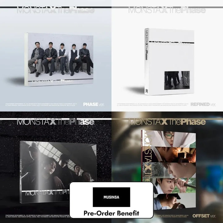 [Pre-Order] MONSTA X - EP [The Phase] + Musinsa LuckyDraw Event (Choose Version)