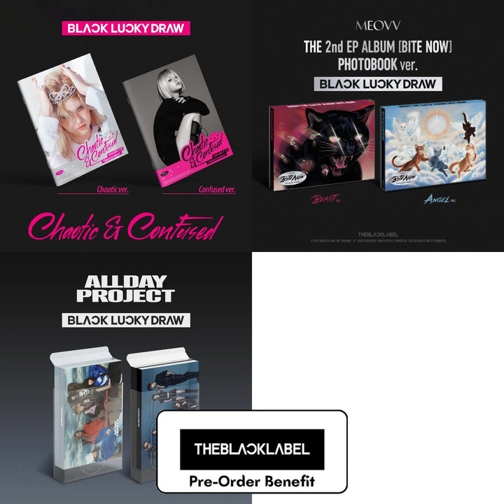 [Pre-Order] Black Lucky - JEON SOMI , MEOVV , ALLDAY PROJECT + 2026 Black Lucky Draw Event