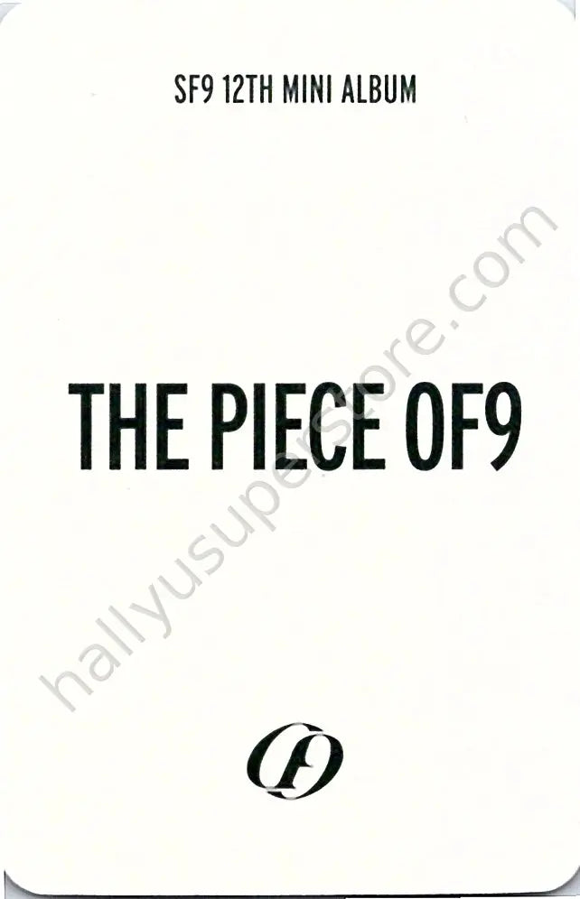 SF9 - Dawon - THE PIECE OF9 apple music pob (pre-order benefit)