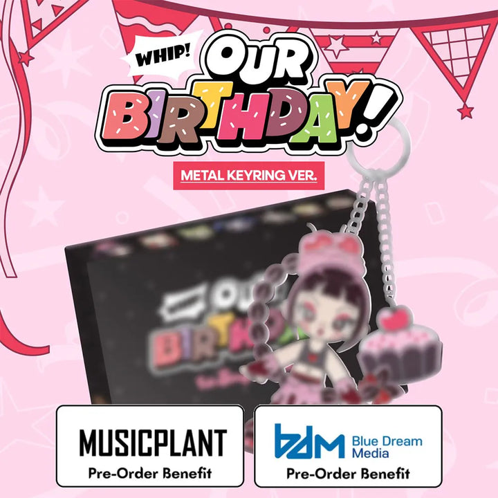 [Pre-Order] OURBIRTHDAY - 1st Single Album [Our Birthday] METAL KEYRING VER. + Pre-Order Benefit