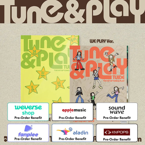 [Pre-Order] TUIDE - The 1st EP [TUNE & PLAY] (Photo Book ver.) + Pre-Order Benefit (Choose Version)