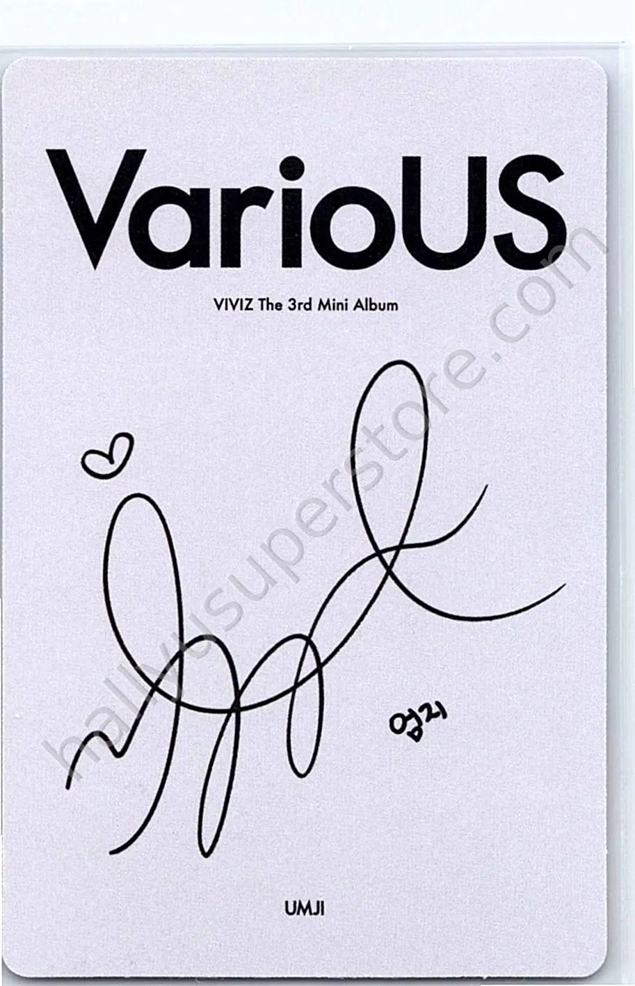 VIVIZ - Umji - VarioUS album photocard clazzy version