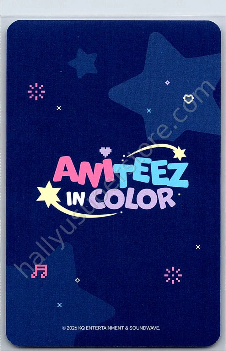 ATEEZ - San - ANITEEZ IN COLOR trading card version 4