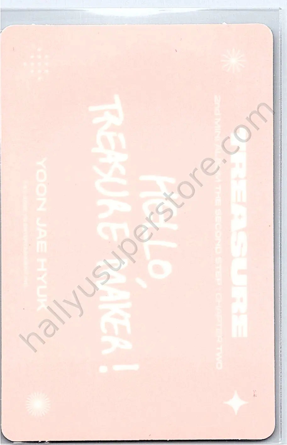 TREASURE - Yoon Jaehyuk - THE SECOND STEP : CHAPTER TWO album photocard deep blue version selfie