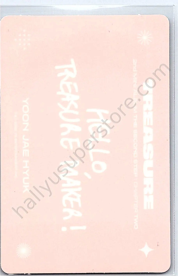 TREASURE - Yoon Jaehyuk - THE SECOND STEP : CHAPTER TWO album photocard deep blue version selfie