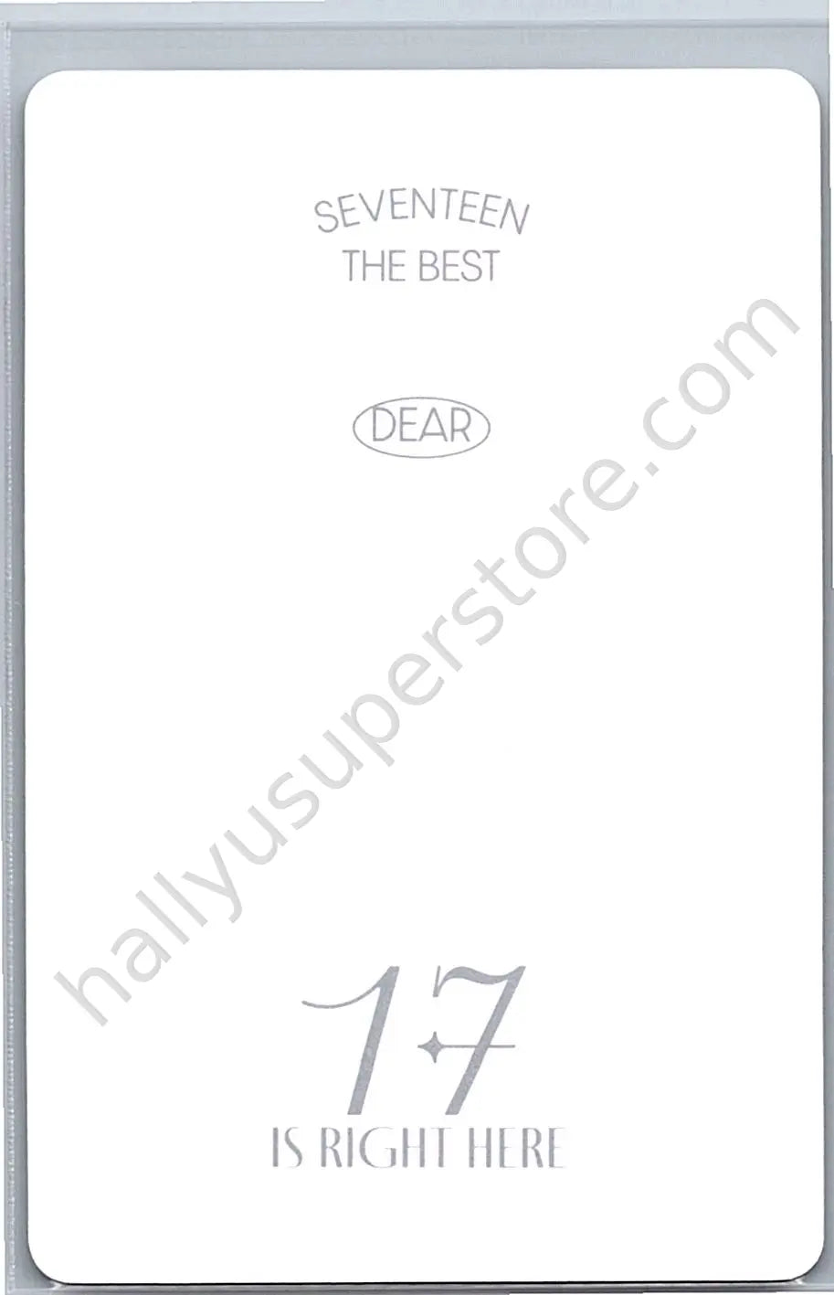 SEVENTEEN - Seungkwan - 17 IS RIGHT HERE carat version dear version photocard set