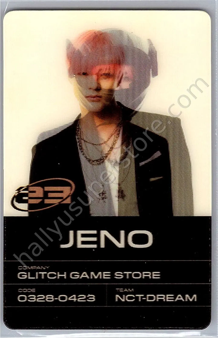 NCT DREAM - Jeno - Glitch Mode album photocard lenticular scratch version