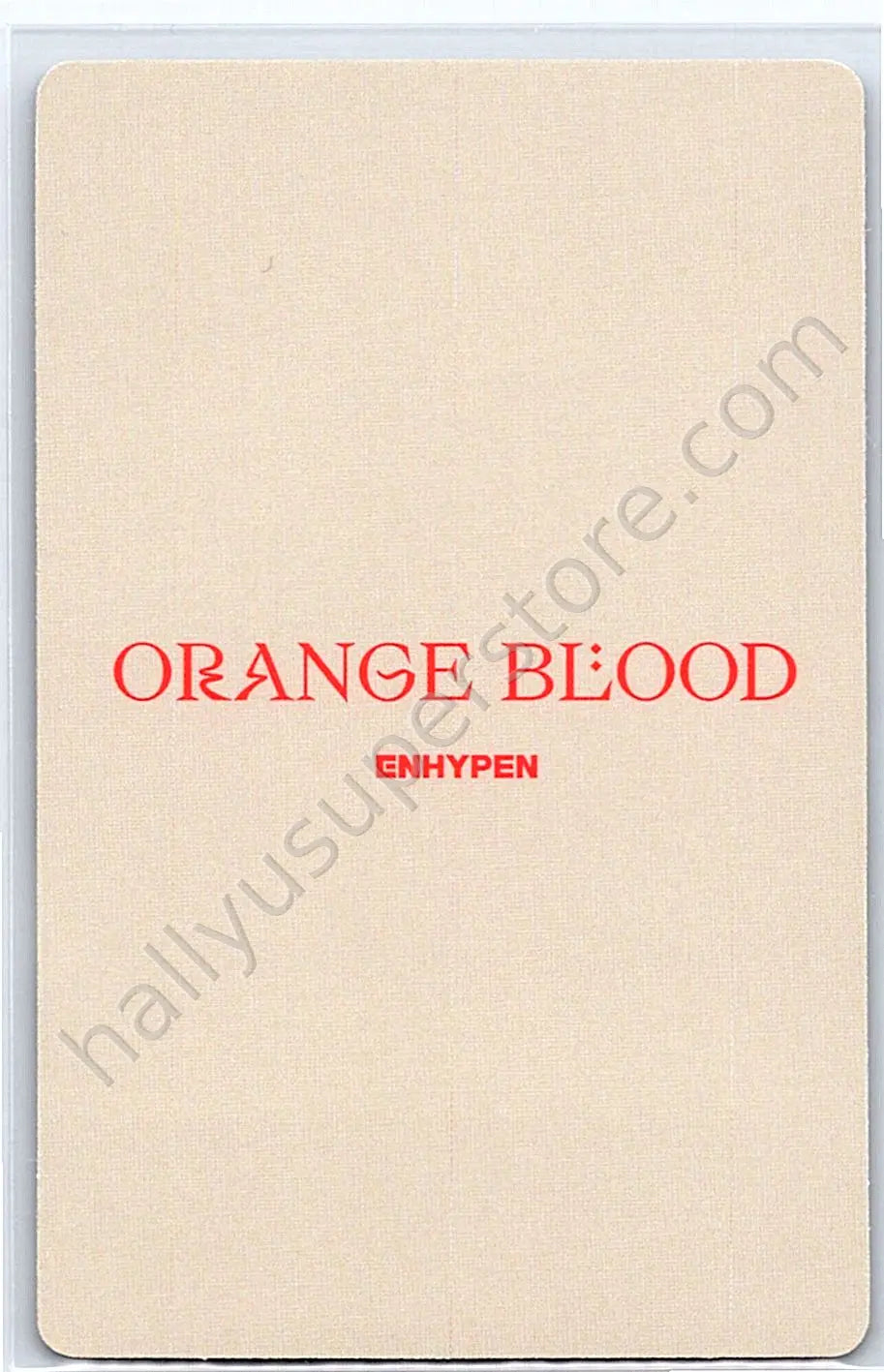 ENHYPEN - Jay -  ORANGE BLOOD Album korean album album photocard ksana version B version