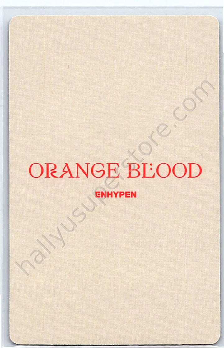 ENHYPEN - Jay -  ORANGE BLOOD Album korean album album photocard ksana version B version