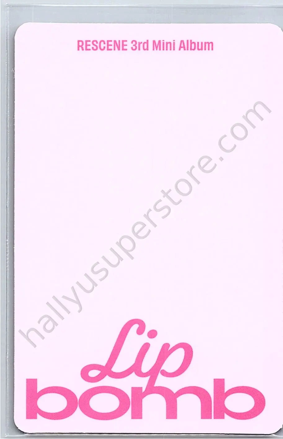 RESCENE - Zena - lip bomb album photocard qr version tint version