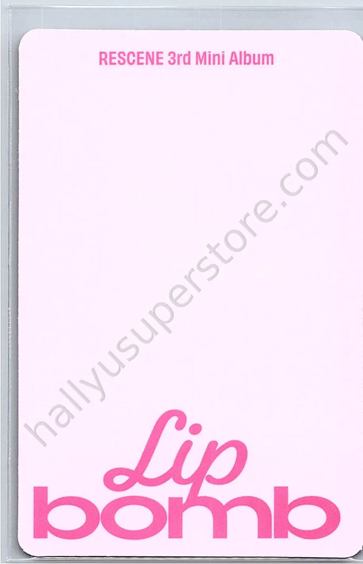 RESCENE - Zena - lip bomb album photocard qr version tint version