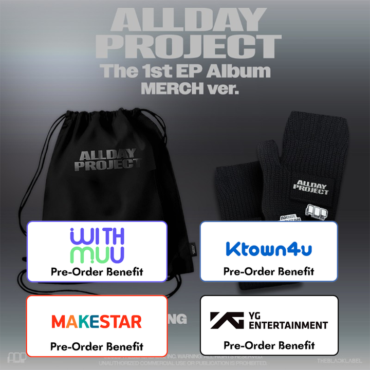 ** [Pre-Order] ALLDAY PROJECT - 1st EP Album 'ALLDAY PROJECT' MERCH ver. + Pre-Order Benefit (Choose version) [Random,Set]