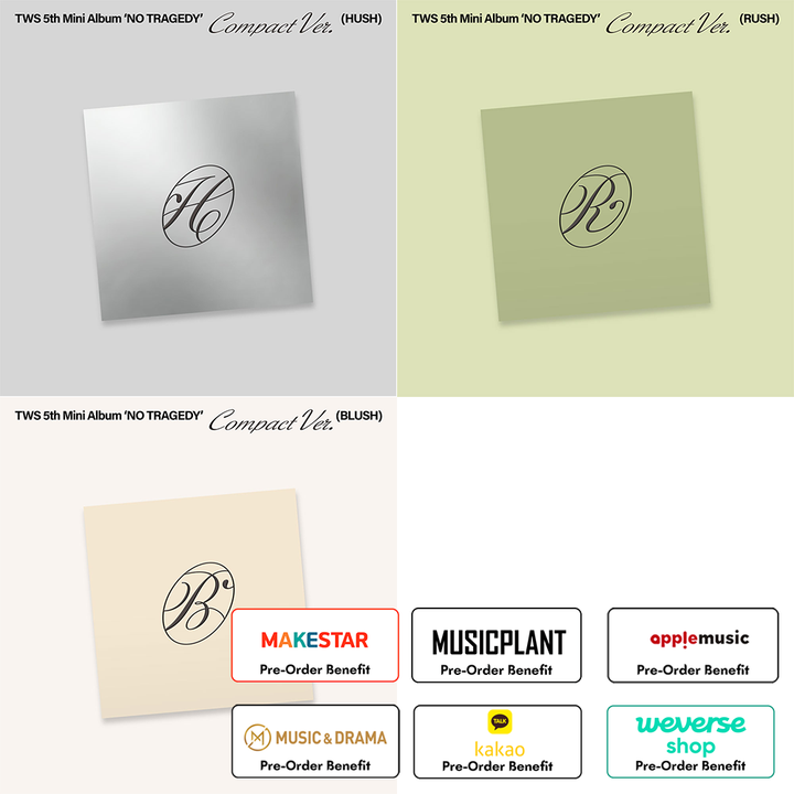 [Pre-Order] TWS - 5th Mini Album 'NO TRAGEDY' (COMPACT version)+ Pre-Order Benefit (Choose Version)