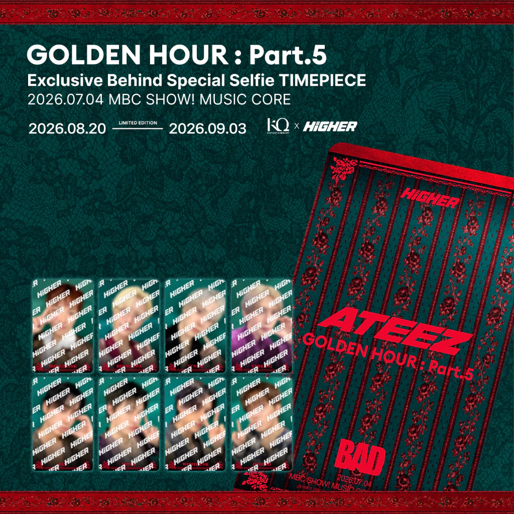 [Pre-Order] ATEEZ - GOLDEN HOUR : Part.5 MBC Show! Music Core Episode 953 BAD Special Selfie Confirmed Package