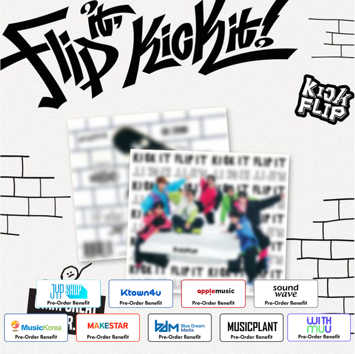 [Pre-Order] KickFlip - Mini 1st "Flip it, Kick it!" + Pre- Order Benefit [UMM GREAT ver.]**