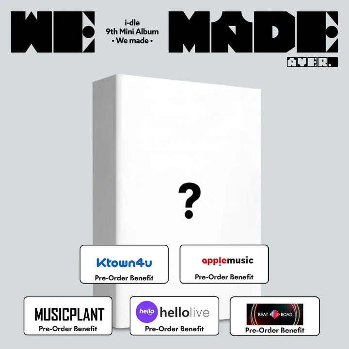 [Pre-Order] I-DLE - 9th Mini Album [We made] (A ver.) + Pre-Order Benefit (Choose Version)