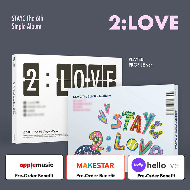 [Pre-Order] STAYC -  6th Single Album "2:LOVE" [Photobook Ver.] + Pre-Order Benefit (Choose Version)