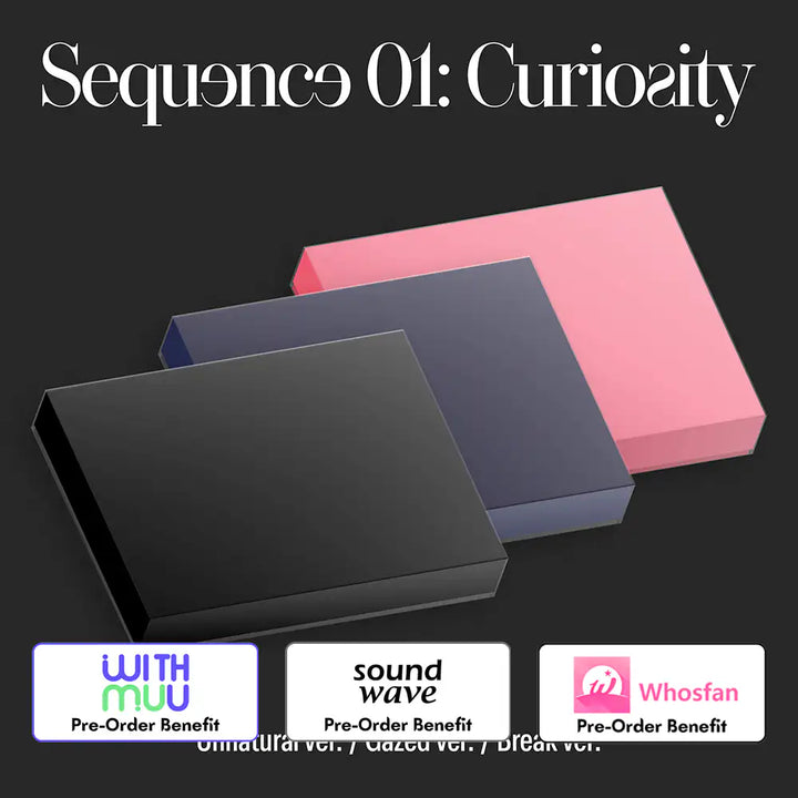 [Pre-Order] AND2BLE  - 1st Mini Alnum ‘Sequence 01: Curiosity’ (Unnatural ver. / Gazed ver. / Break ver.) + LuckyDraw Event(Choose Version)