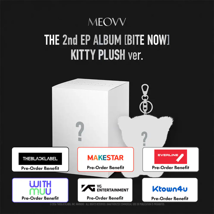 [PRE-ORDER] MEOVV - 2nd EP ALBUM "BITE NOW"(KITTY PLUSH ver.)+Pre-OrderBenefit (Choose Version)
