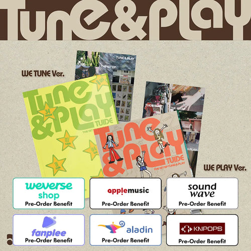 [Pre-Order] TUIDE - The 1st EP [TUNE & PLAY] (Photo Book + Weverse Albums ver.) + Pre-Order Benefit (Choose Version)
