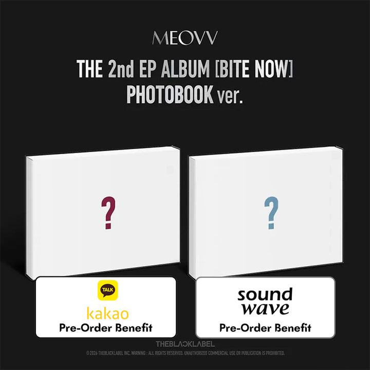 [PRE-ORDER] MEOVV - 2nd EP ALBUM "BITE NOW"(PHOTOBOOK ver.)+Pre-OrderBenefit (Choose Version)