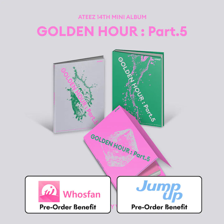 [Pre-Order] ATEEZ - 14TH MINI ALBUM "GOLDEN HOUR : Part.5"(Photobook Version) + Pre-Order Benefit (Choose Version)