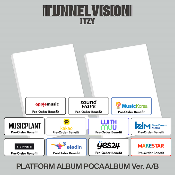 **[Pre-Order] ITZY - "TUNNEL VISION" + Pre-Order Benefit  (Choose Version) (POCAALBUM Ver.)
