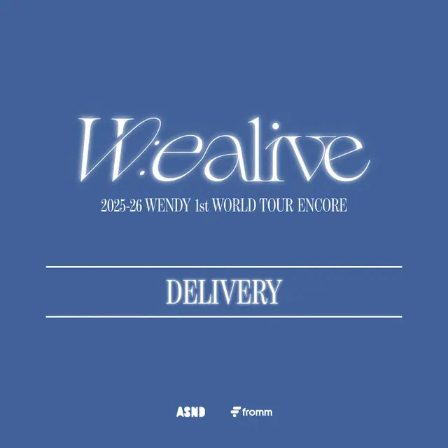 **[PRE-ORDER] WENDY (of Redvelvet) - WENDY 1st WORLD TOUR ENCORE [W:EALIVE] MD