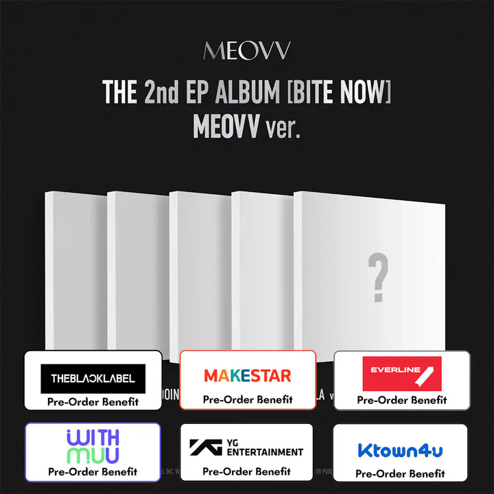 [PRE-ORDER] MEOVV - 2nd EP ALBUM "BITE NOW"(MEOVV ver.)+Pre-OrderBenefit (Choose Version)