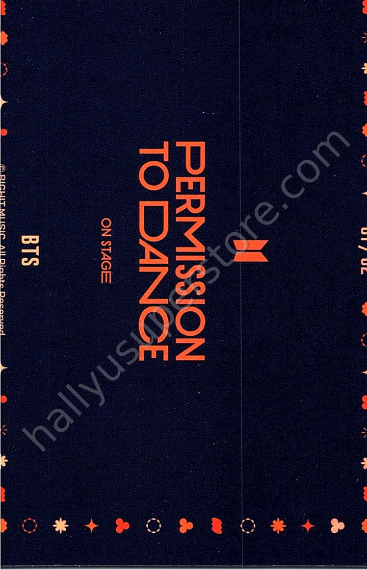 BTS - Unit - PERMISSION TO DANCE ON STAGE - Mini Photo Card