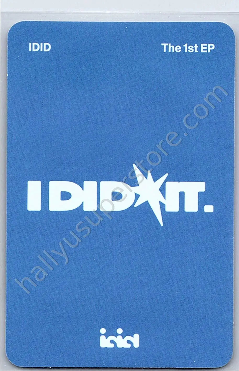 IDID - Junhyuk - I did it. album photocard photobook version yesterday version