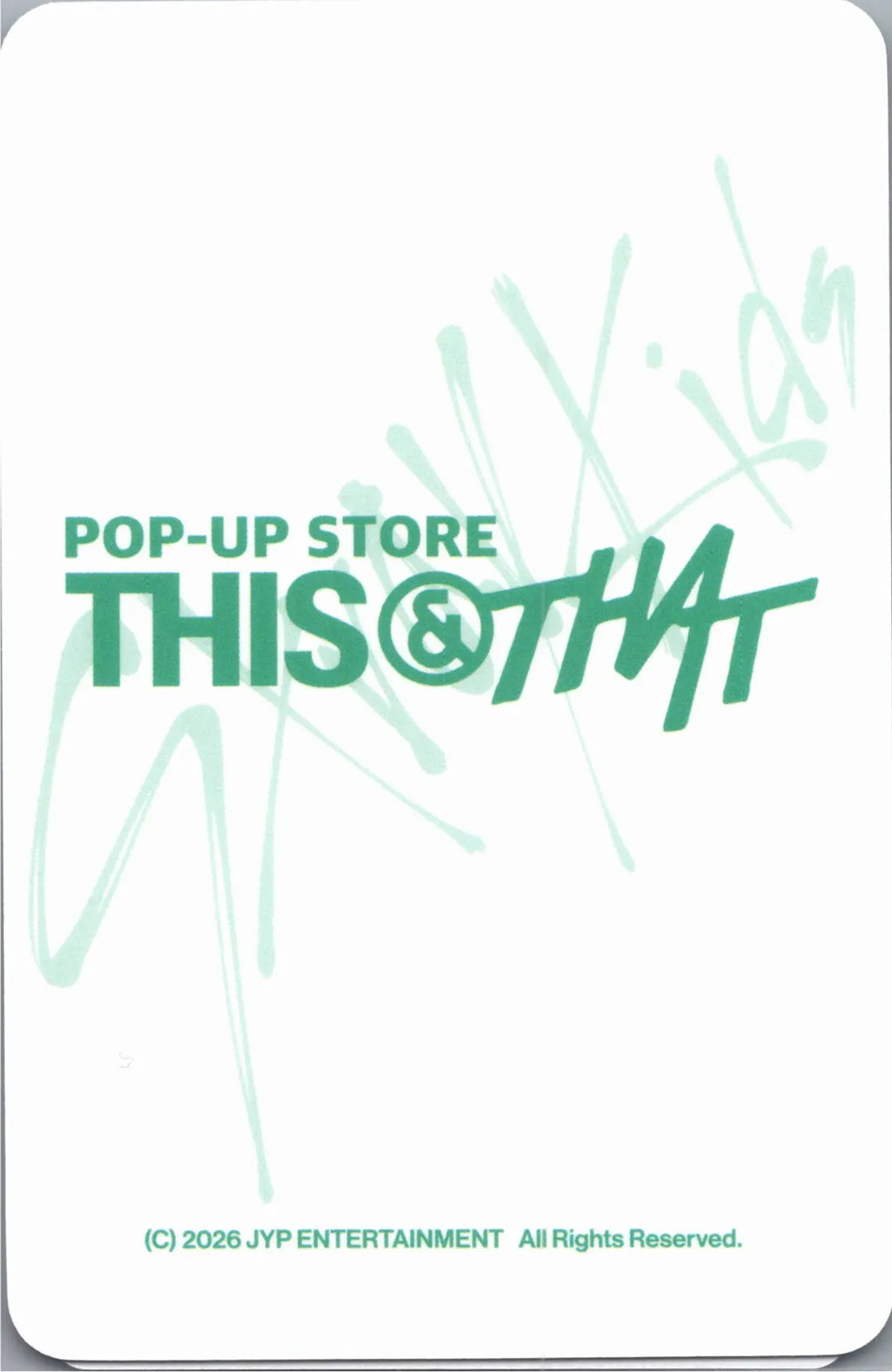 Stray Kids "THIS &amp; THAT" - Soundwave POP-Store Lucky Draw Event Photocard R2 [26.08.14]
