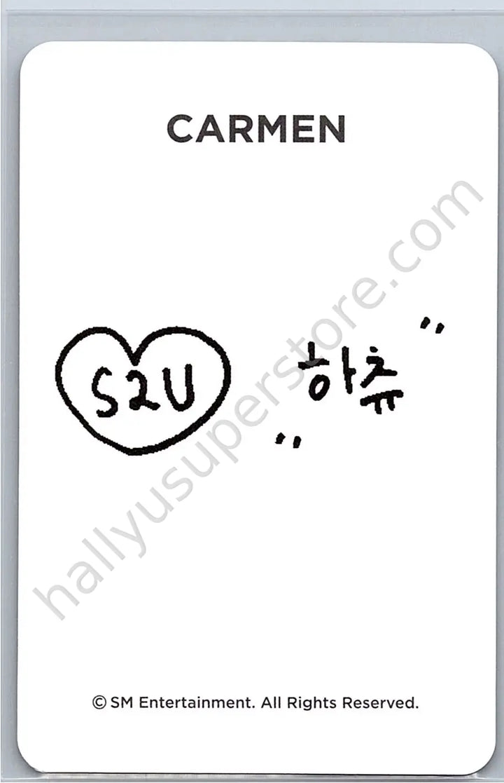 Hearts2Hearts - Carmen - S2U Official Membership merch inclusion photocard set