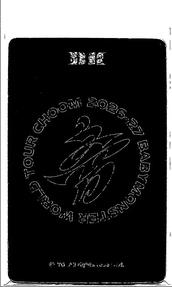 BABYMONSTER -"2026-27 BABYMONSTER WORLD TOUR" [CHOOM] Pop-Up Store Random Trading Photocard (2) [26.06.22]