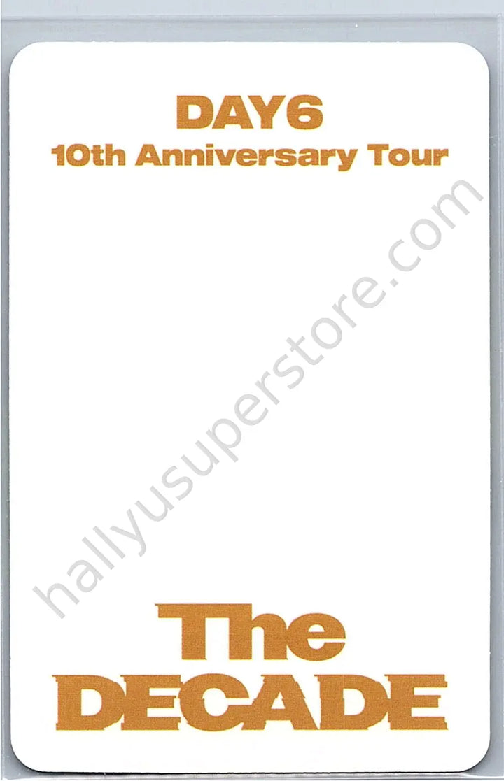 DAY6  - Wonpil - DAY6 10th Anniversary Tour The Decade entrance / attendance benefit goyang korea