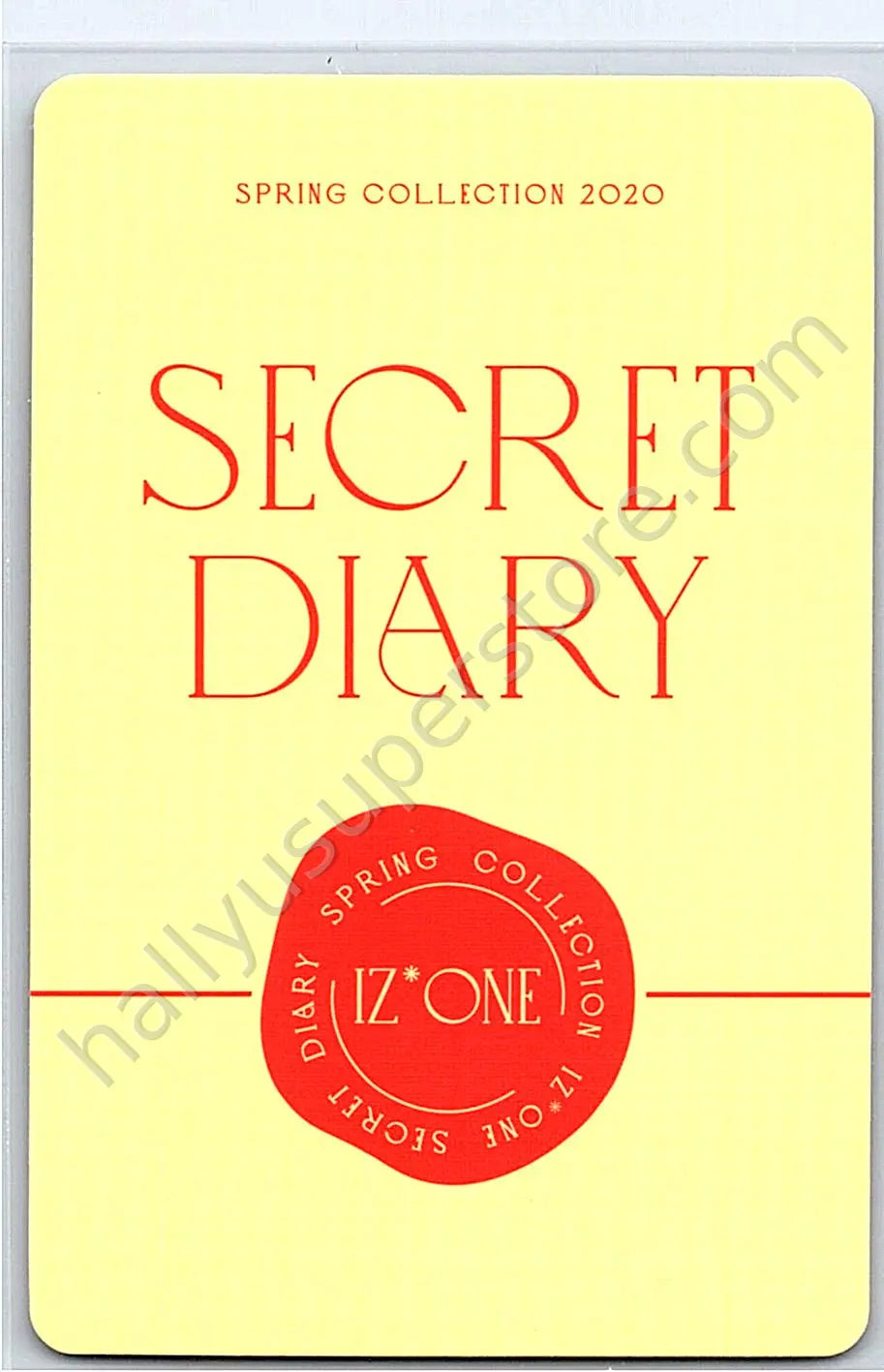 IZ*ONE - Lee Chaeyeon - SPRING COLLECTION 2020 “SECRET DIARY” photobook version photocard set