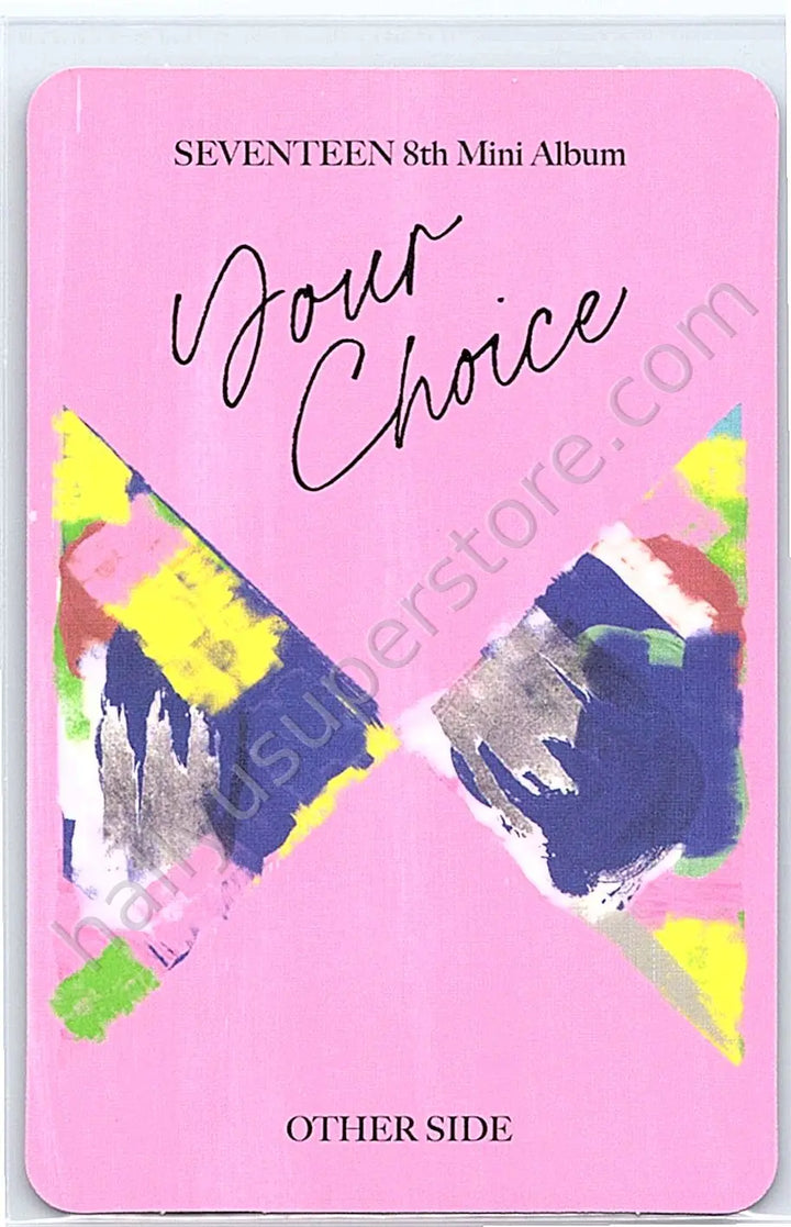 SEVENTEEN - Seungkwan - Your Choice album photocard other side version