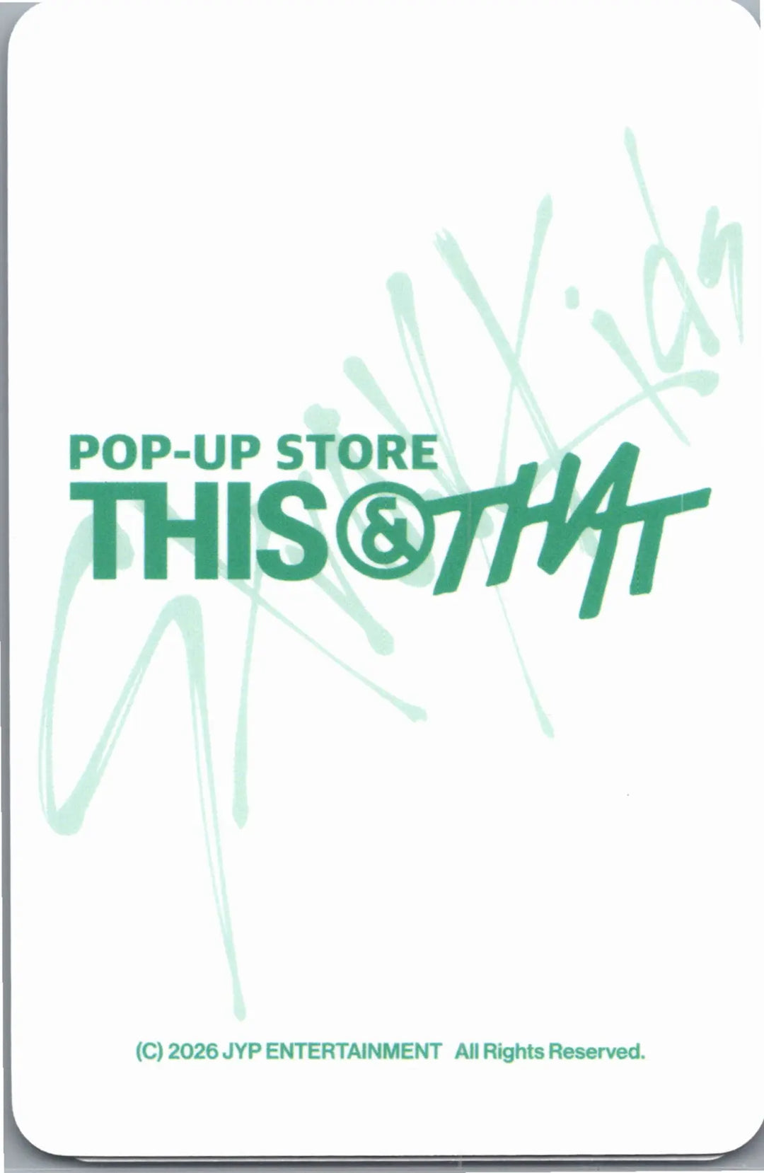 Stray Kids "THIS &amp; THAT" - Soundwave POP-Store Lucky Draw Event Photocard R2 [26.08.14]