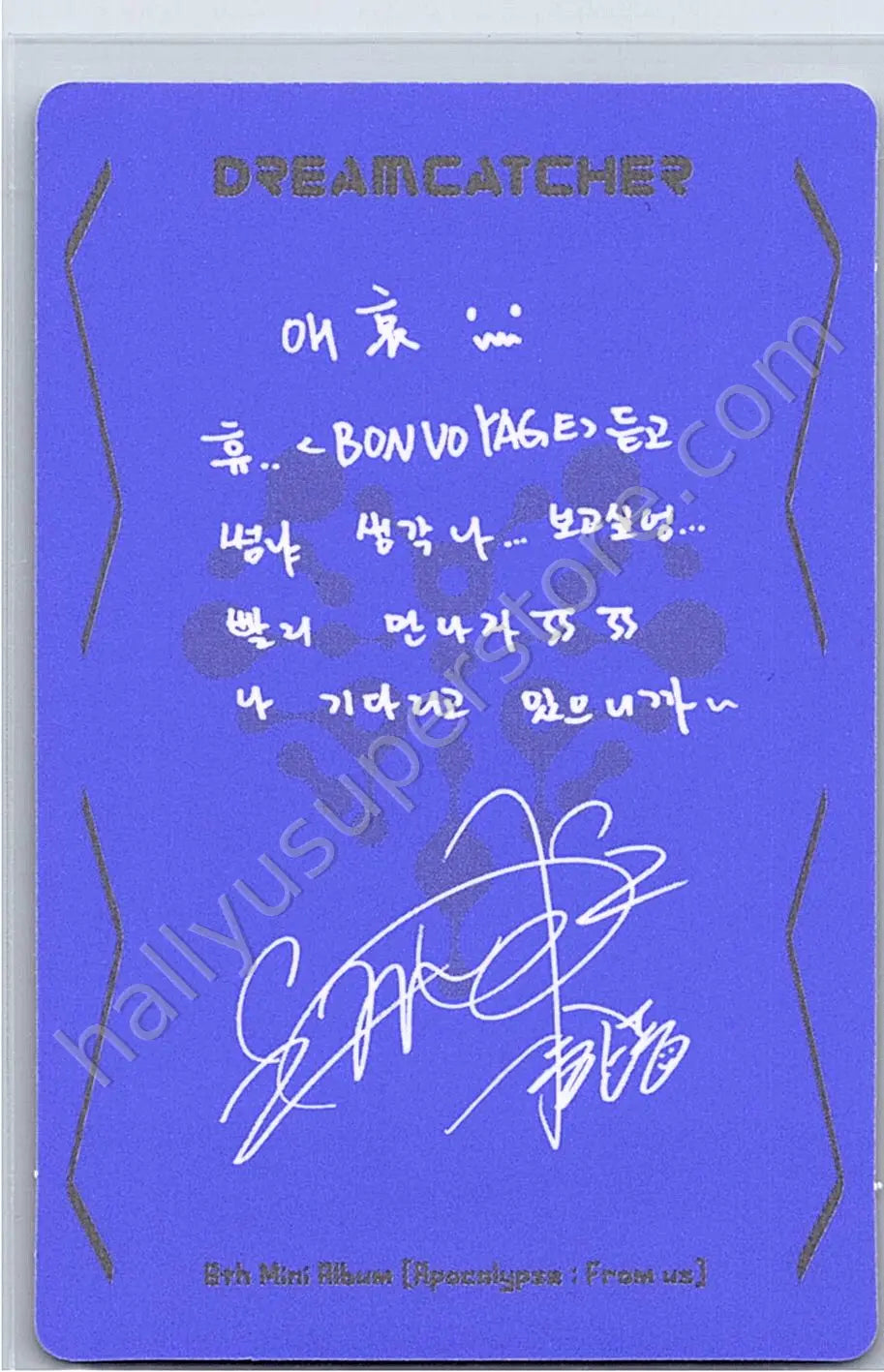Dreamcatcher - Handong - Apocalypse : From us A version album photocard korean album Y version