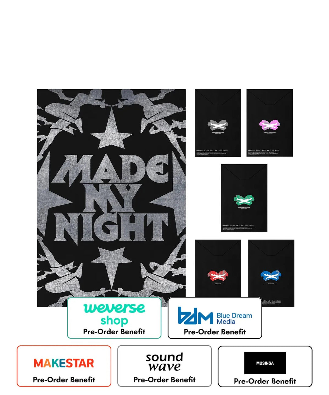[Pre-Order] LE SSERAFIM - 2nd Single Album Made My Night (COMPACT ver.) + Pre-Order Benefit