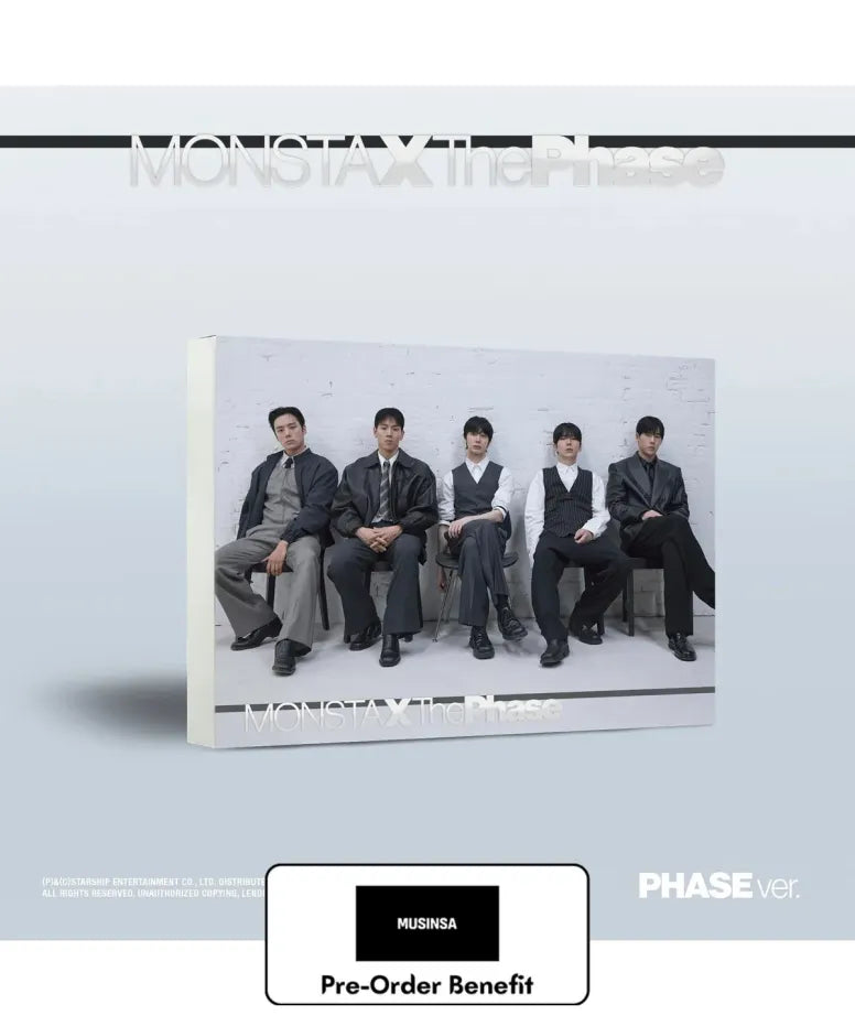 [Pre-Order] MONSTA X - EP [The Phase] + Musinsa LuckyDraw Event (Choose Version)