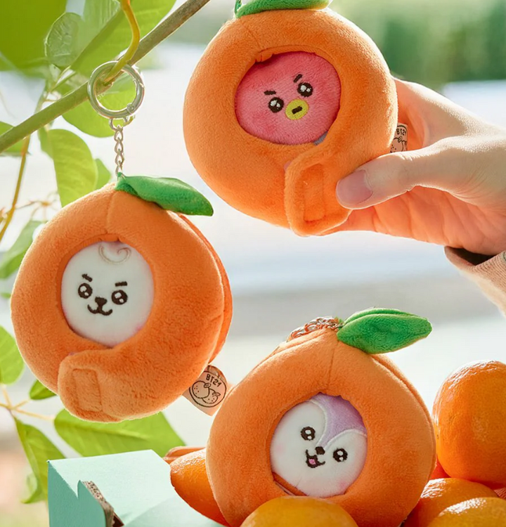 BT21 - ORANGE PARTY OFFICIAL MD BABY DOLL KEYRING**