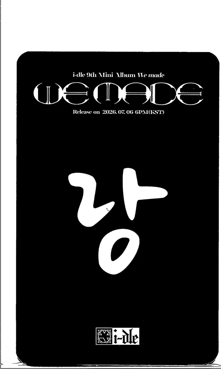 I-DLE "We made" - Ktown4U Lucky Draw Event Photocard (INSA)(Crow Ver.) [26.07.07]