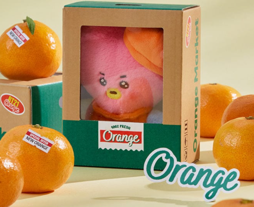 BT21 - ORANGE PARTY OFFICIAL MD BABY SMALL DOLL**