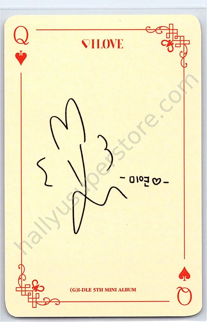 i-dle - Miyeon - I Love album photocard born version standard version