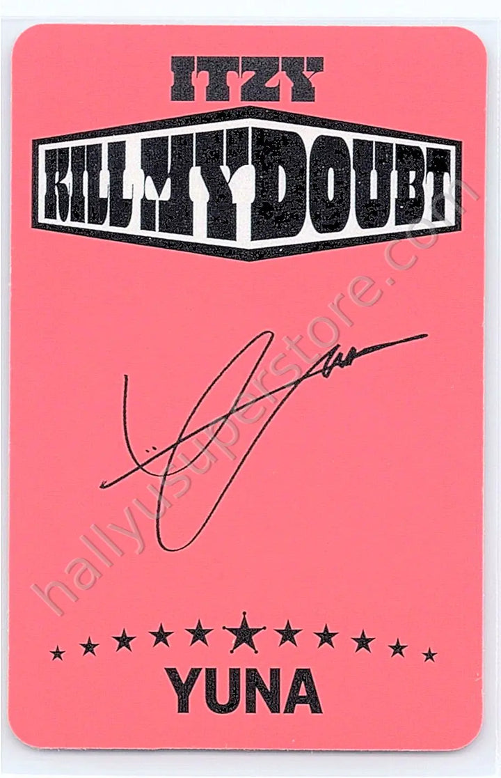 ITZY - Yuna - KILL MY DOUBT album photocard standard version